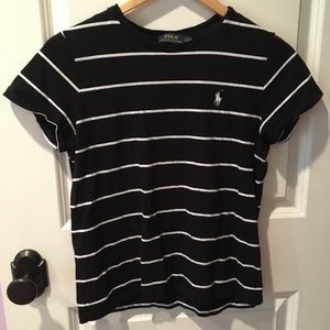 Polo Ralph Lauren Black & White shirt, Size Medium
